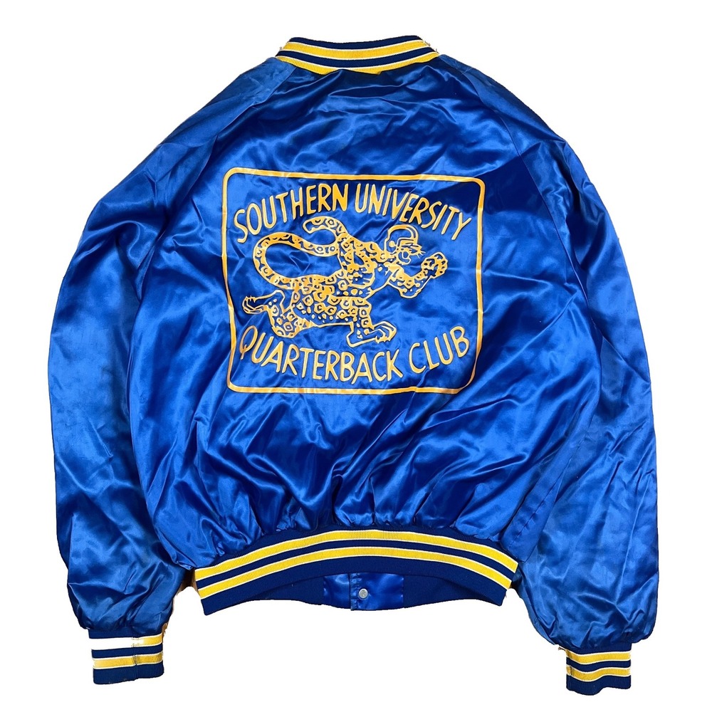 VTG Southern University Quarterback USA Made Nylon Jacket King Louie Large HBCU